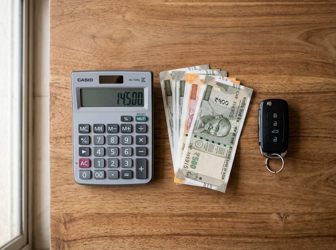 Cost savings visualization showing money saved with car rental vs taxi in Goa
